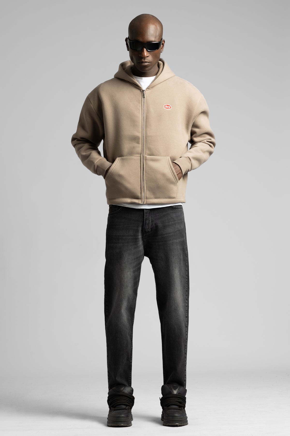 Champ Kapüşonlu Fermuarlı Sweatshirt