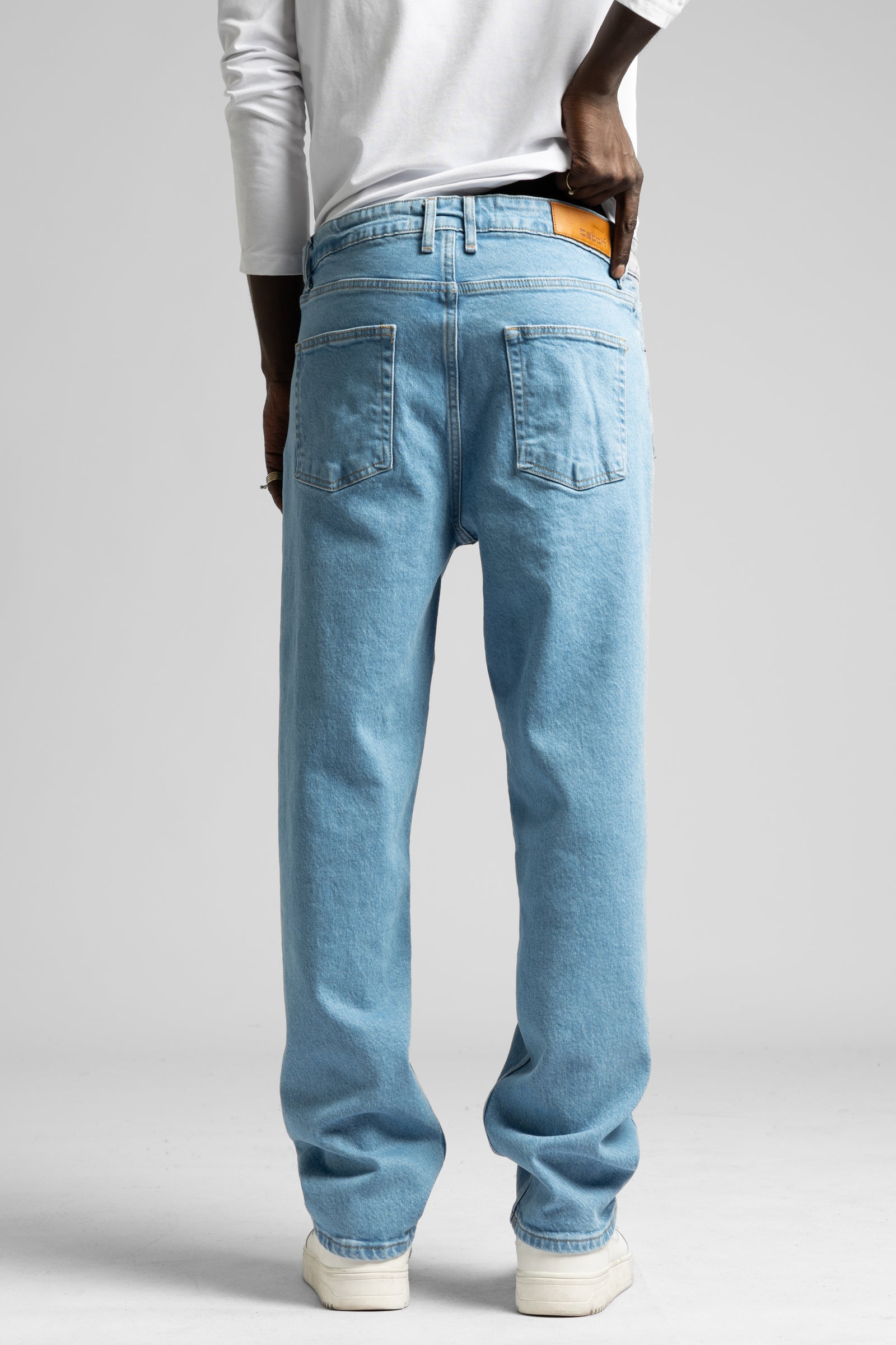 Açık Mavi Baggy Fit Jean