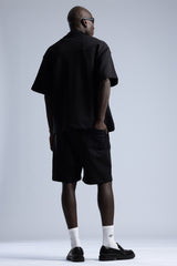 Fermuarlı Şort Gömlek Takım