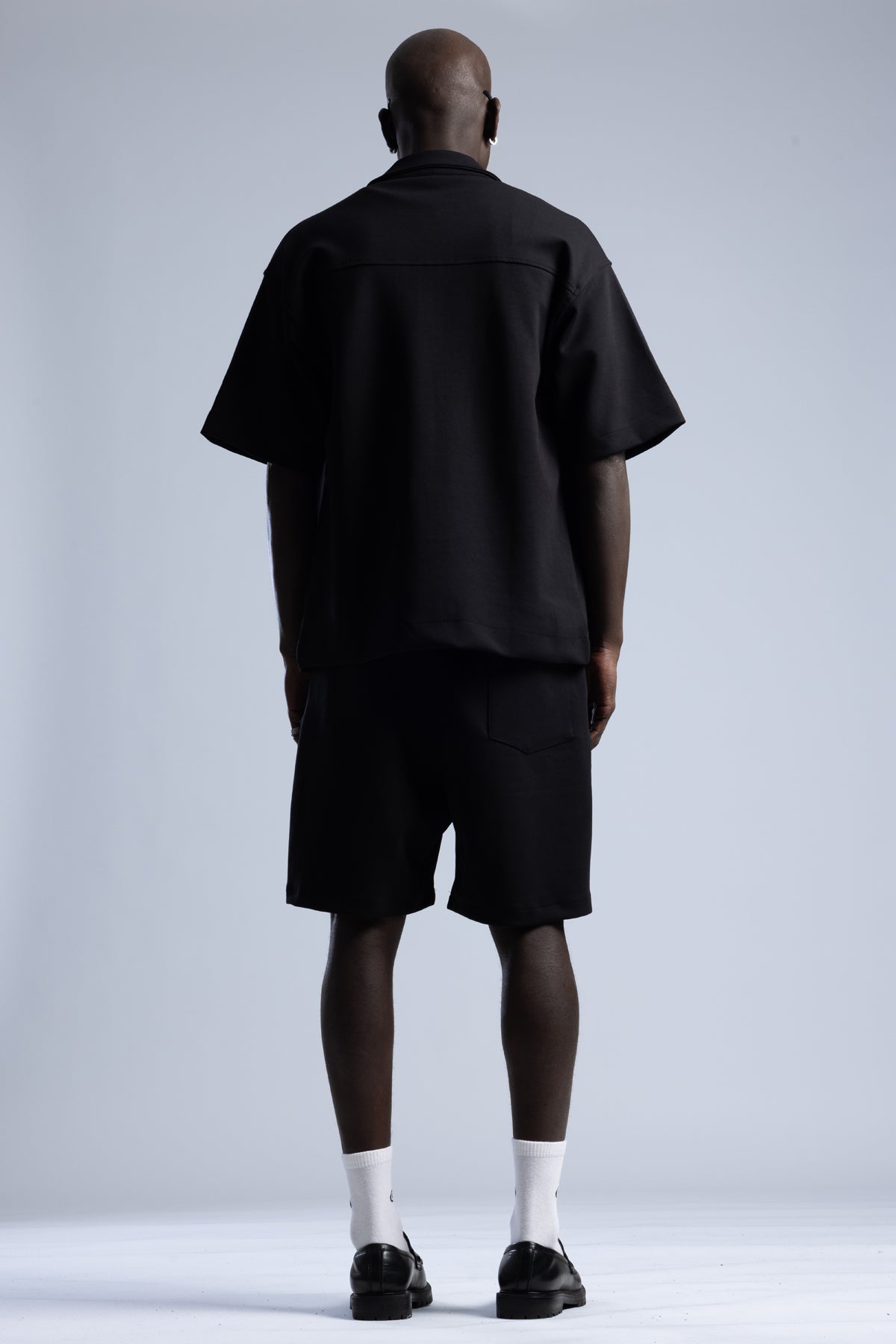 Fermuarlı Şort Gömlek Takım