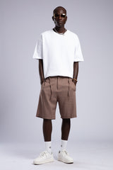 Beli Lastikli Keten Şort