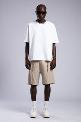 Beli Lastikli Keten Şort