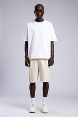 Beli Lastikli Keten Şort