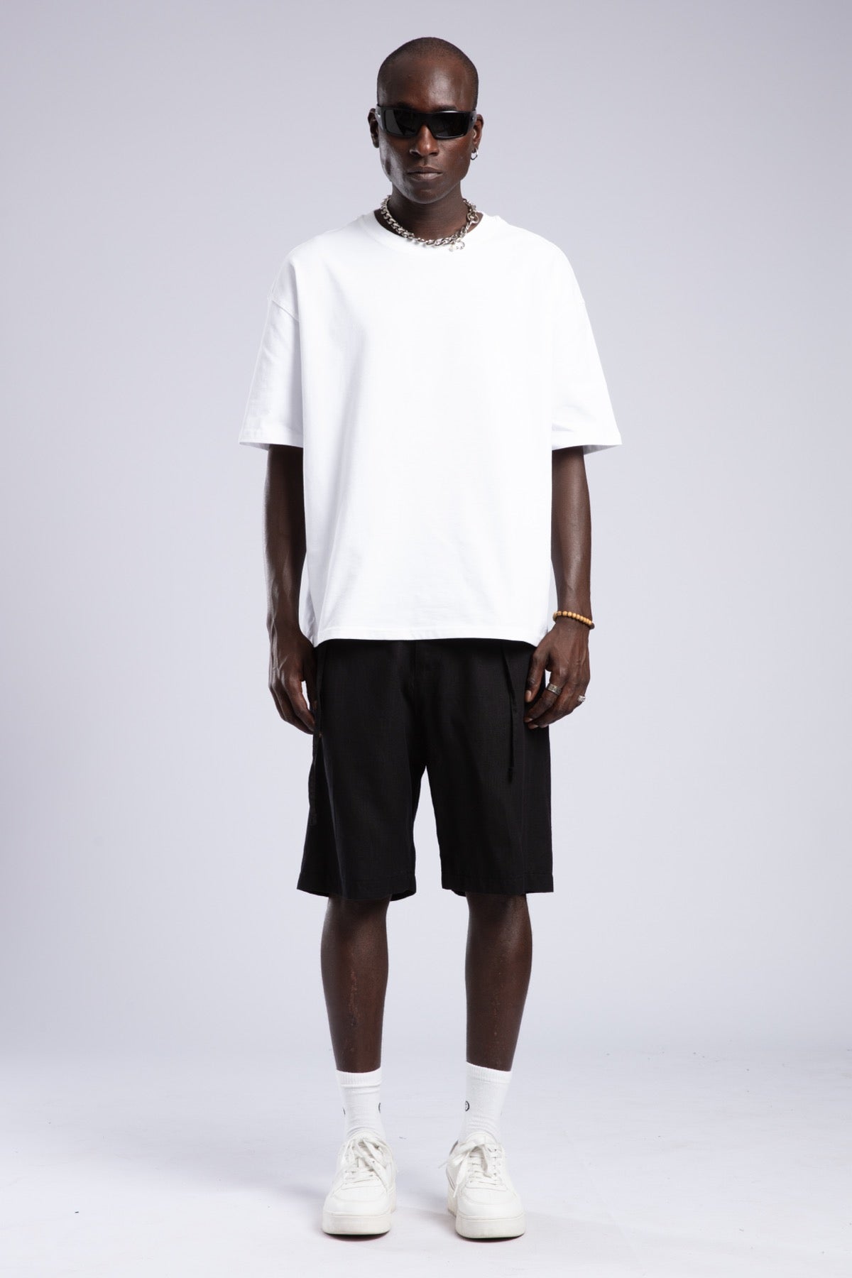 Beli Lastikli Keten Şort