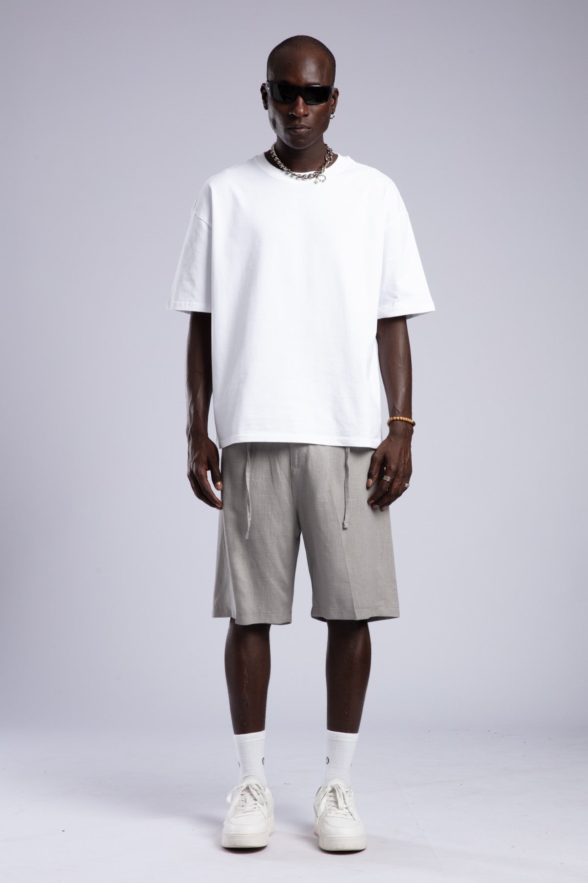 Beli Lastikli Keten Şort