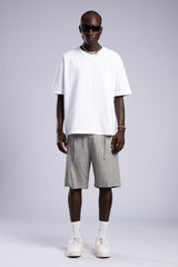 Beli Lastikli Keten Şort