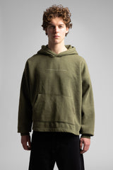 Minimal Yazı Detaylı Kapüşonlu Sweatshirt
