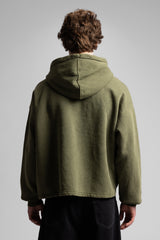 Minimal Yazı Detaylı Kapüşonlu Sweatshirt