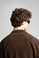 Dik Yaka Fermuarlı Fitilli Sweatshirt