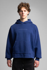 Minimal Yazı Detaylı Kapüşonlu Sweatshirt