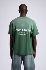 Catch Studios Baskılı Yıkamalı T-Shirt