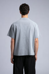 Loose Fit Yıkamalı Basic T-shirt