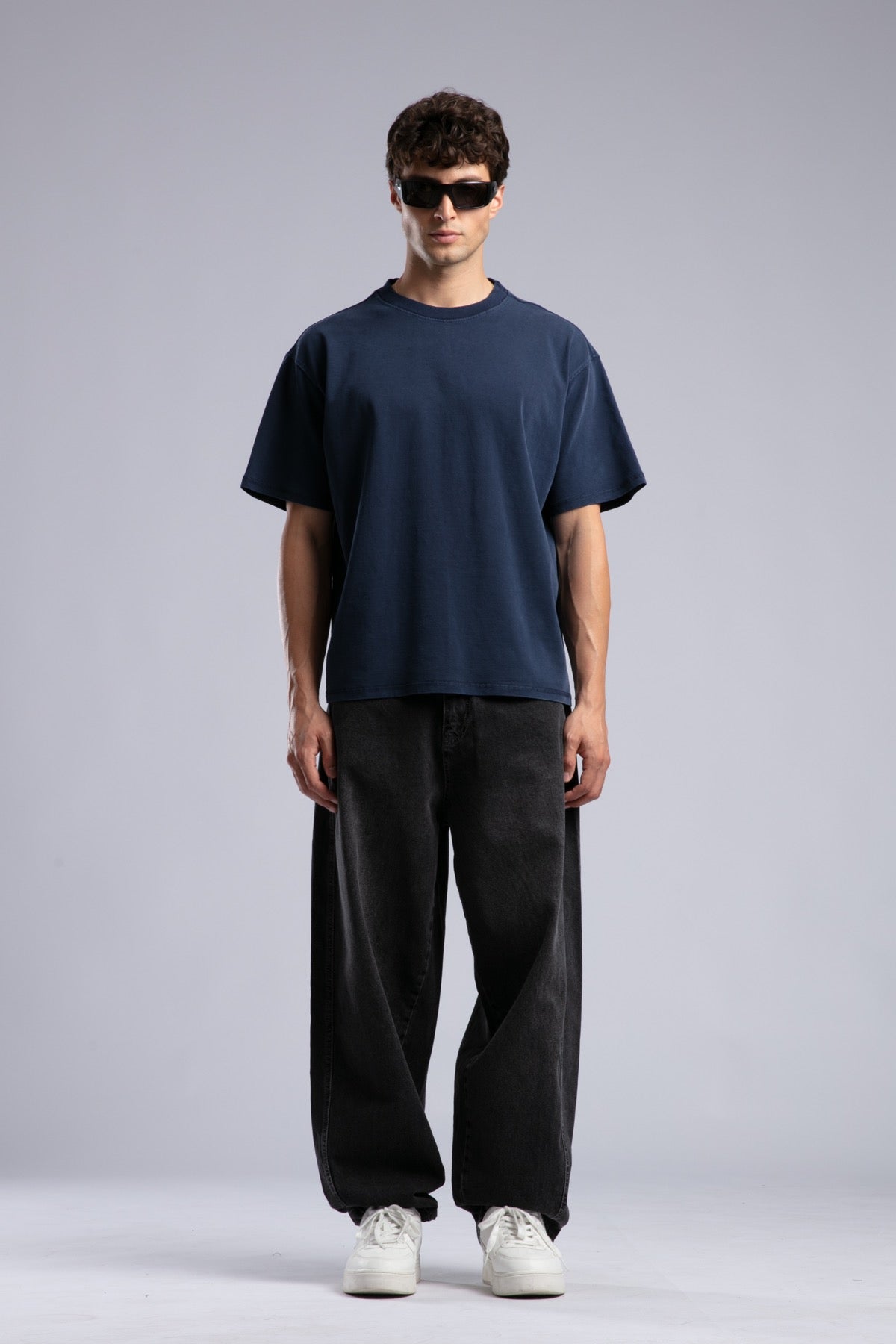 Loose Fit Yıkamalı Basic T-shirt