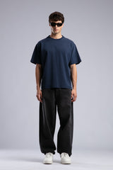 Loose Fit Yıkamalı Basic T-shirt