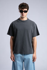 Loose Fit Yıkamalı Basic T-shirt
