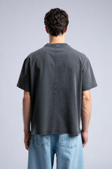 Loose Fit Yıkamalı Basic T-shirt