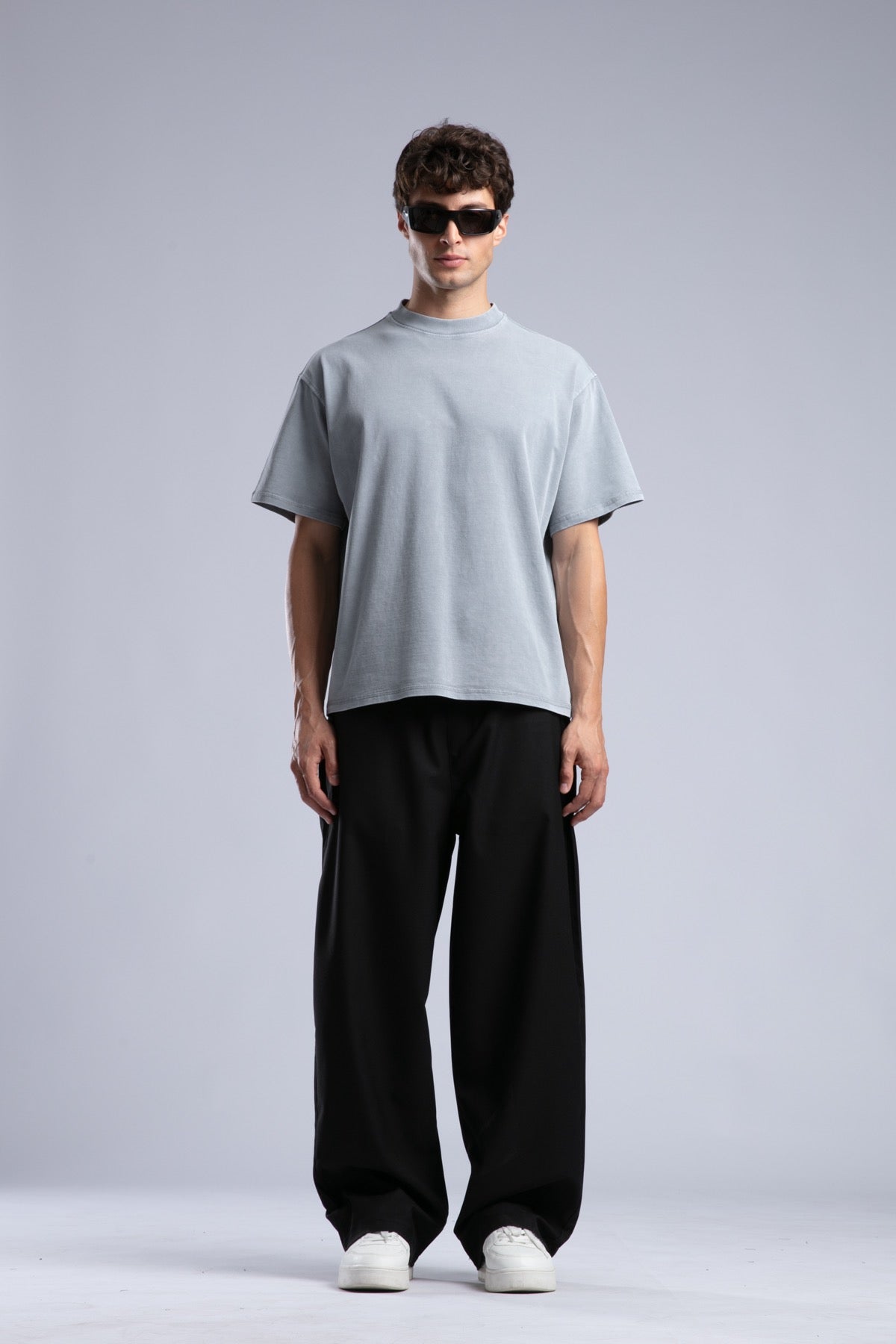 Loose Fit Yıkamalı Basic T-shirt