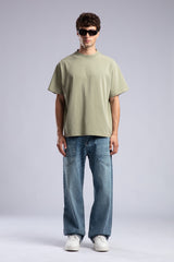 Loose Fit Yıkamalı Basic T-shirt