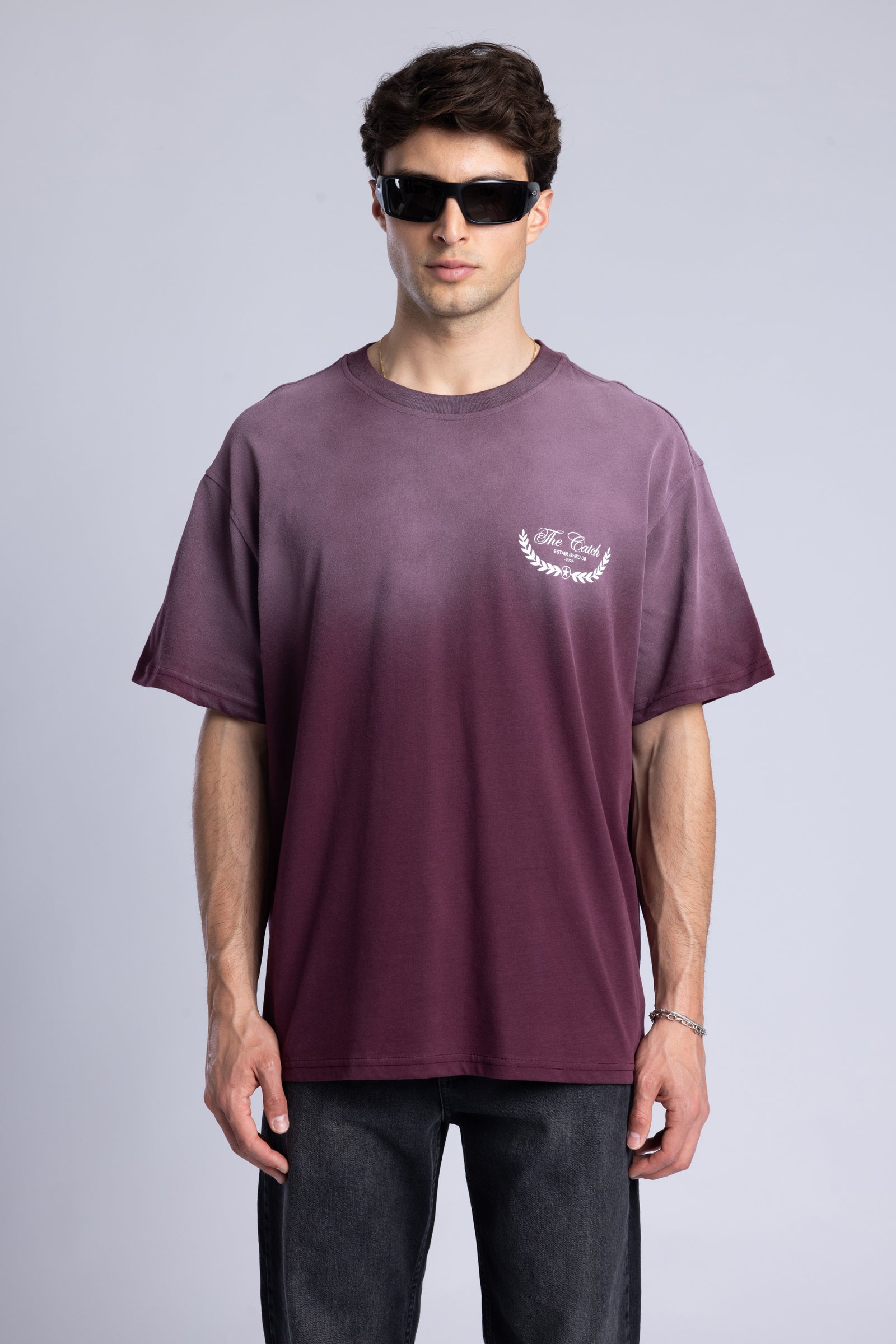 The Catch Baskılı Yıkamalı T-Shirt