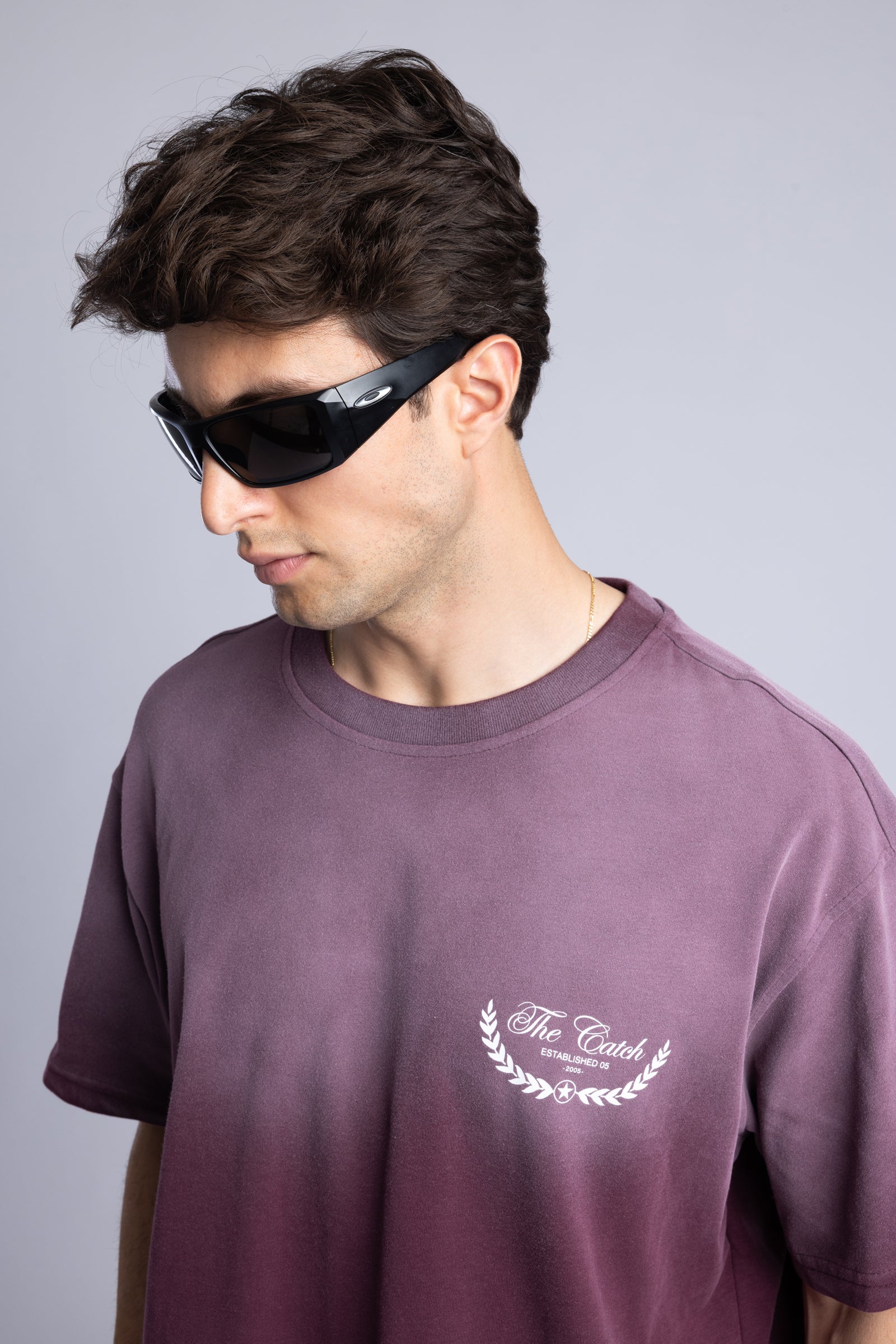 The Catch Baskılı Yıkamalı T-Shirt