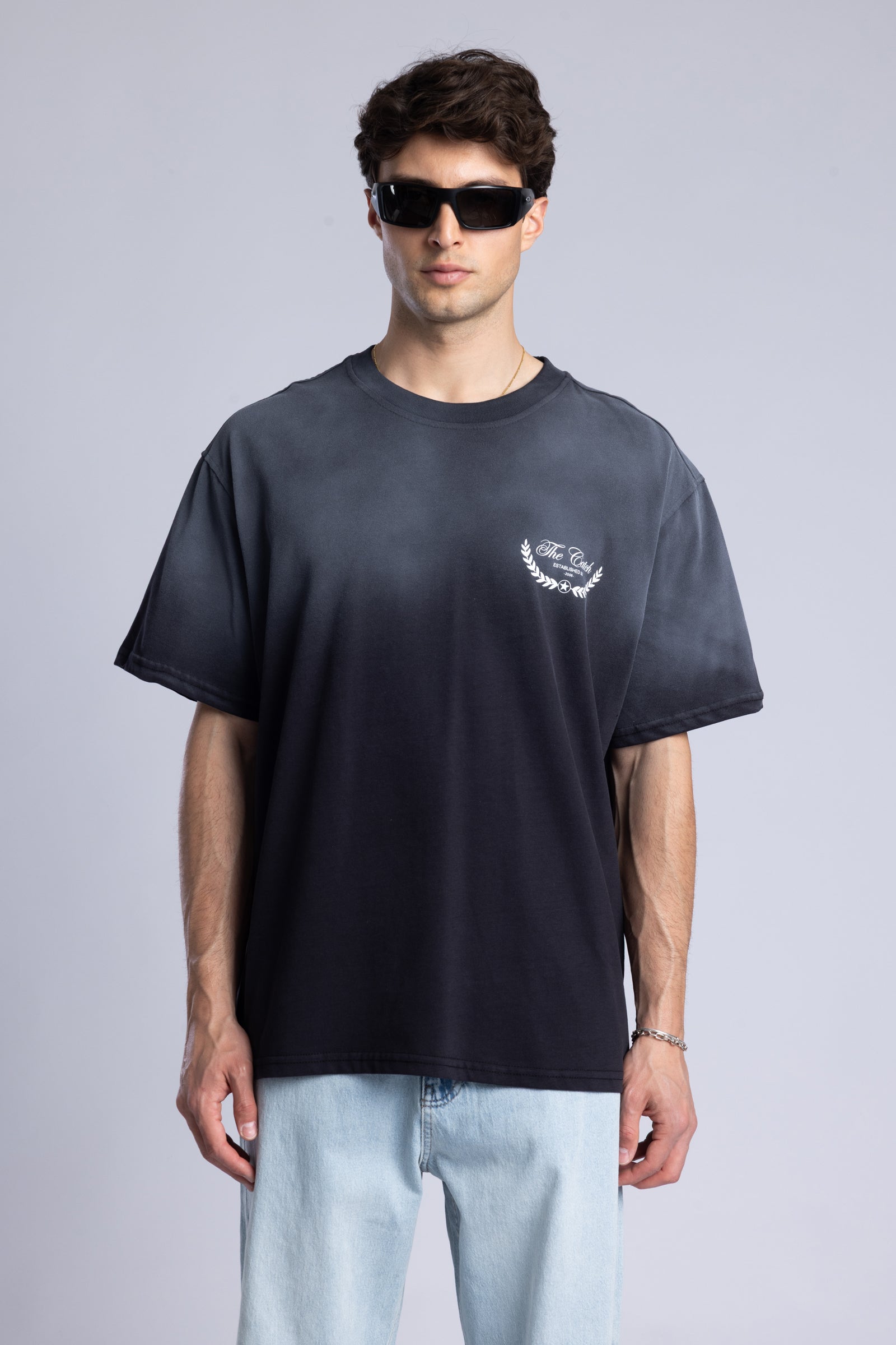 The Catch Baskılı Yıkamalı T-Shirt