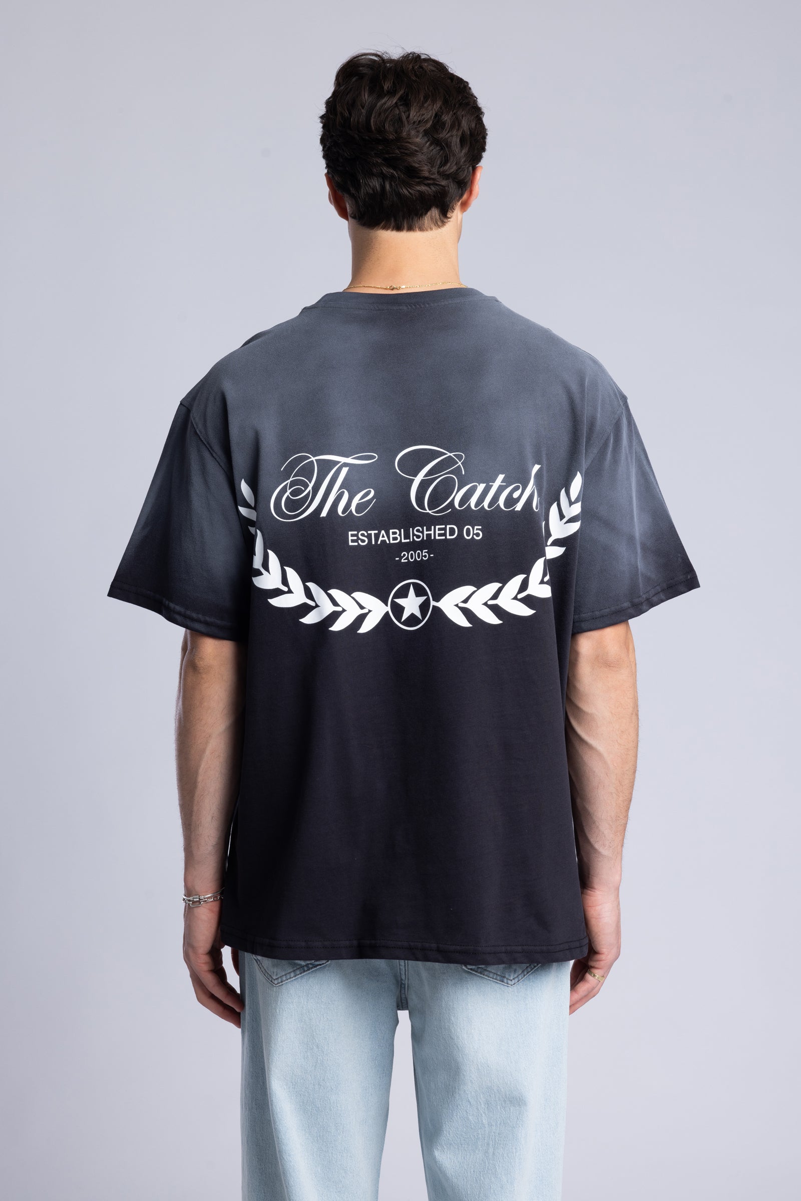 The Catch Baskılı Yıkamalı T-Shirt