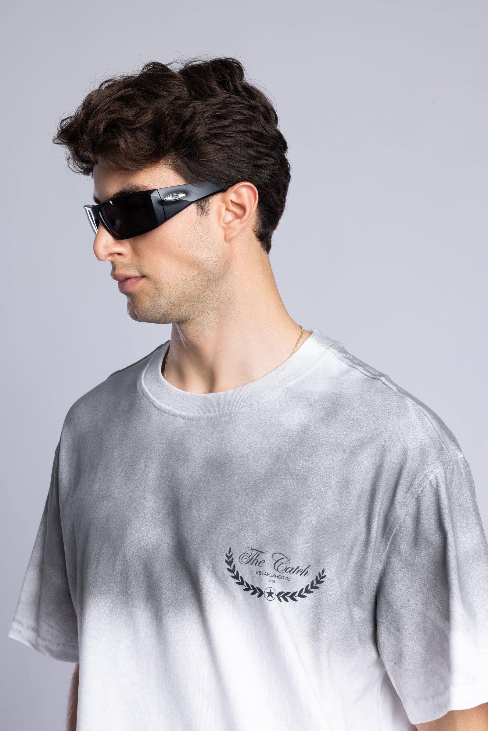 The Catch Baskılı Yıkamalı T-Shirt
