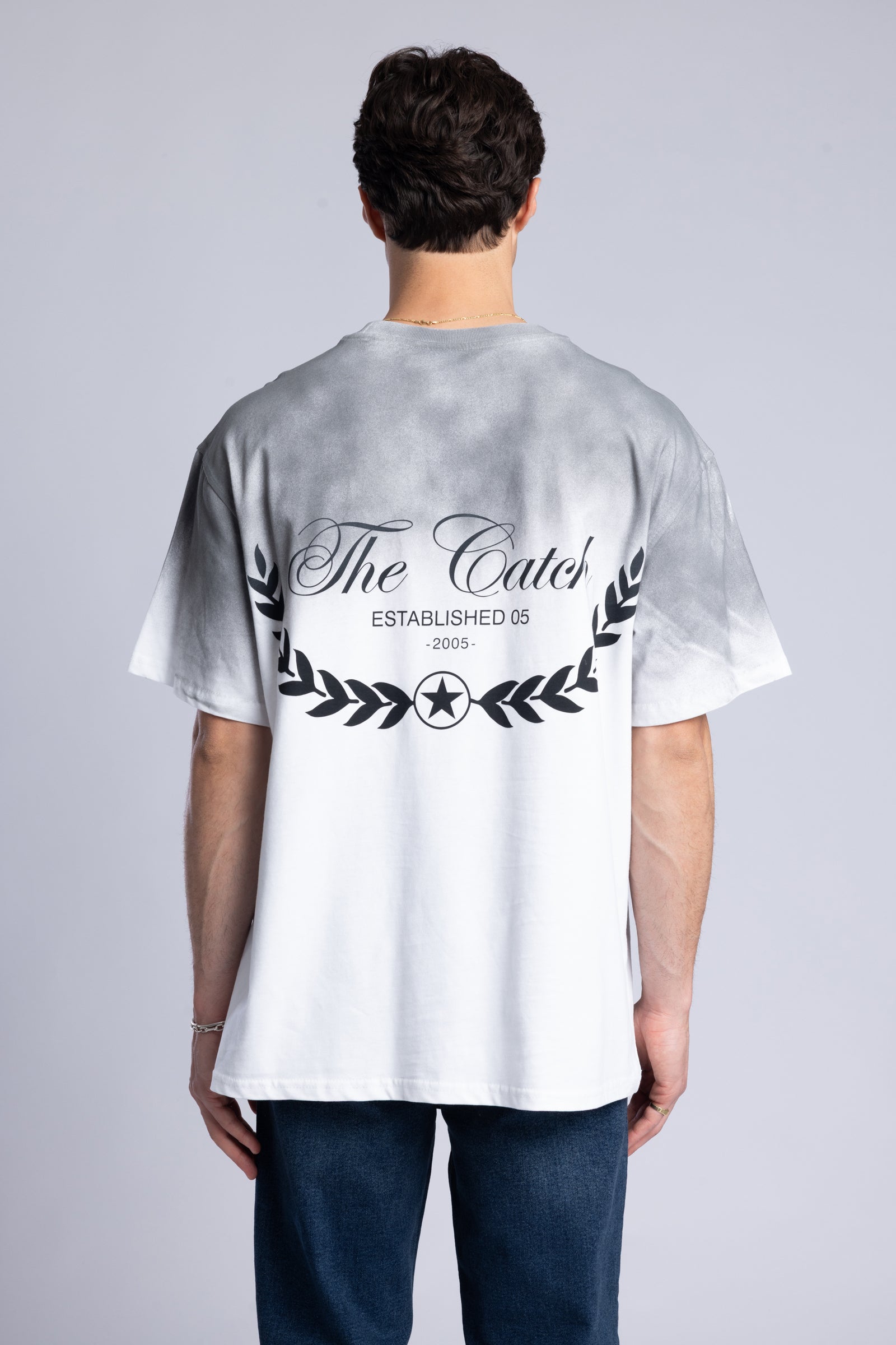 The Catch Baskılı Yıkamalı T-Shirt
