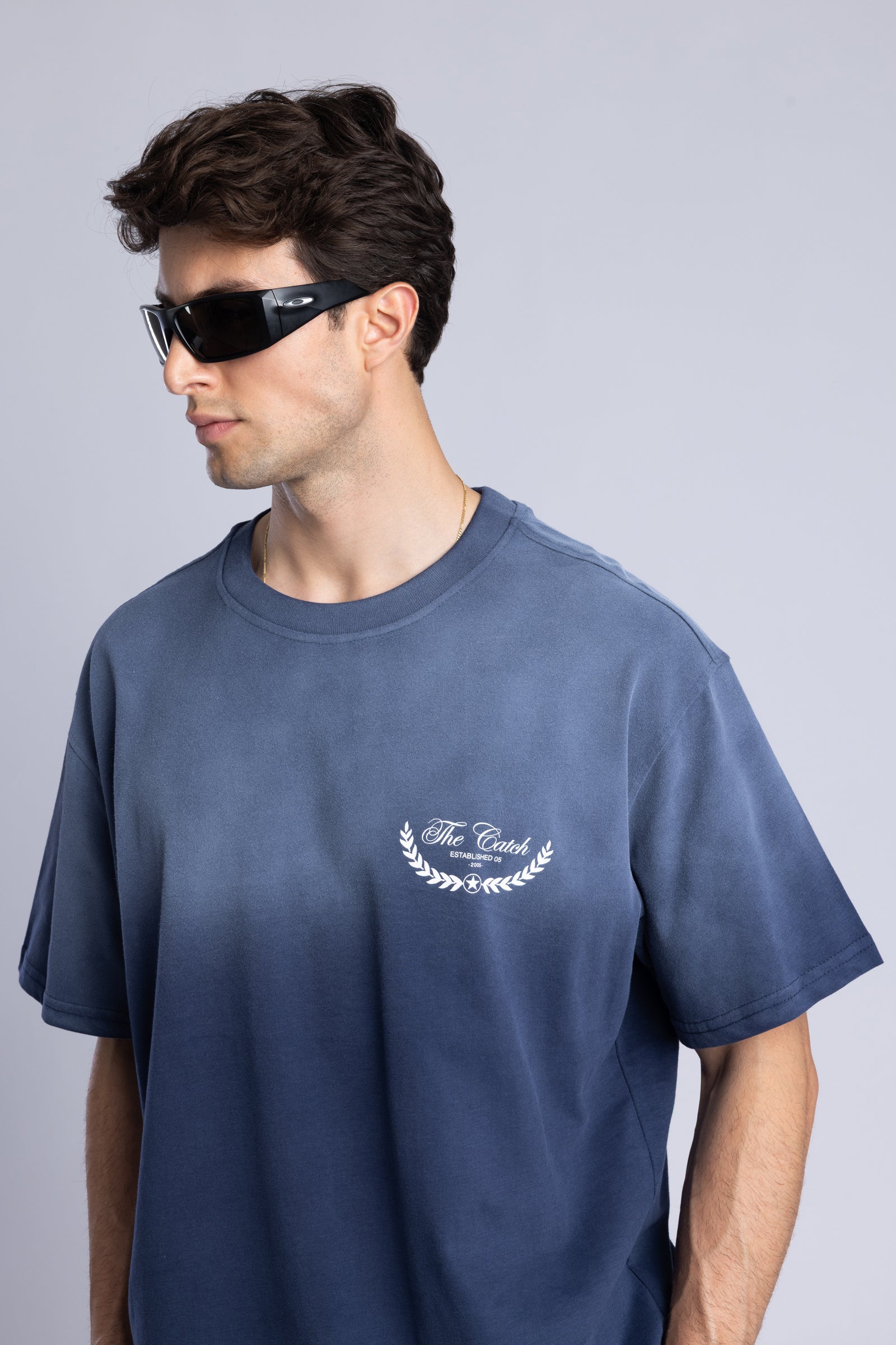 The Catch Baskılı Yıkamalı T-Shirt