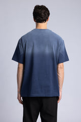 Metal Logo Detaylı Yıkamalı T-shirt