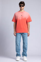 Metal Logo Detaylı Yıkamalı T-shirt