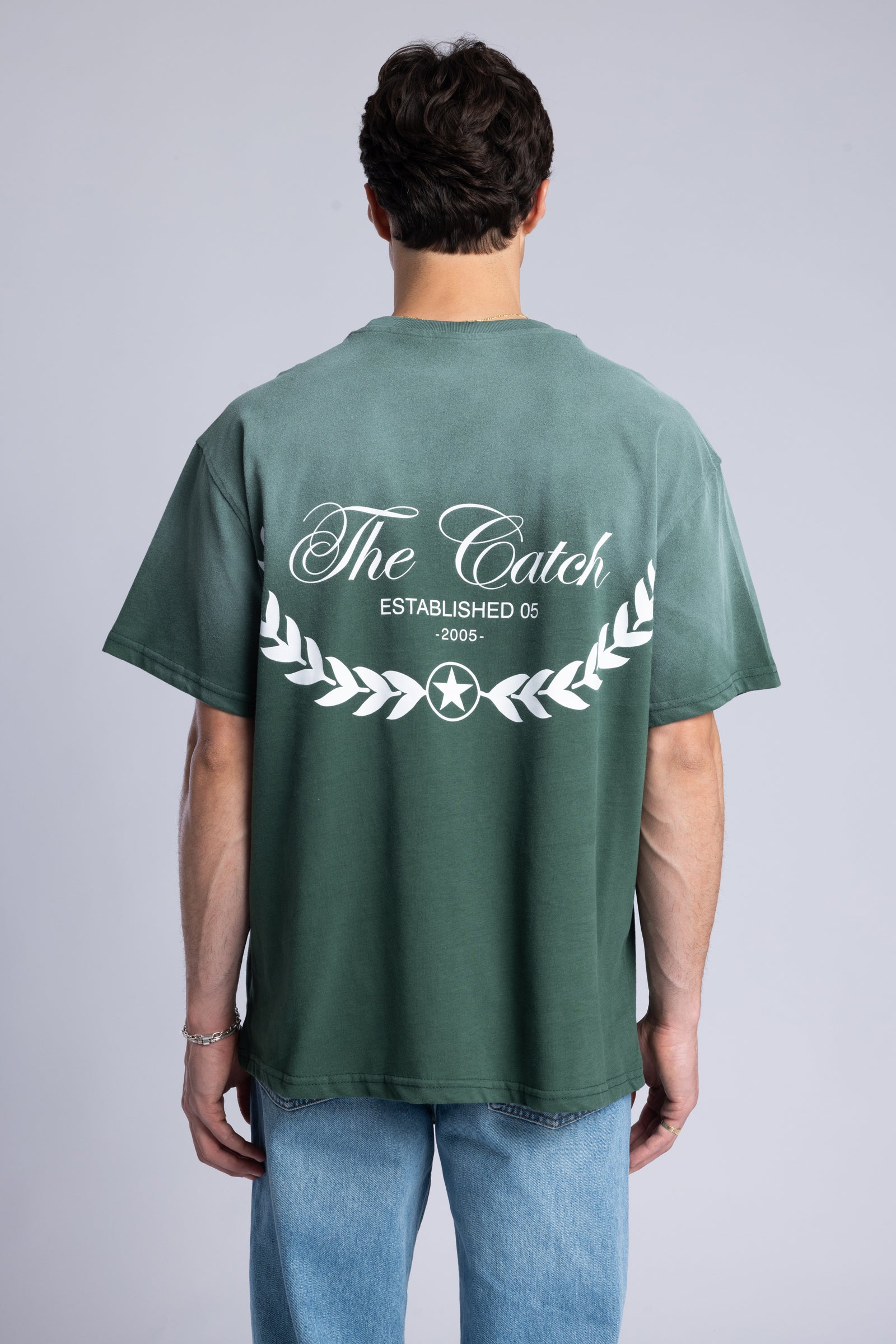 The Catch Baskılı Yıkamalı T-Shirt