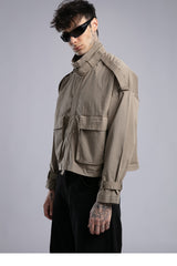 Şerit Detaylı Utility Ceket