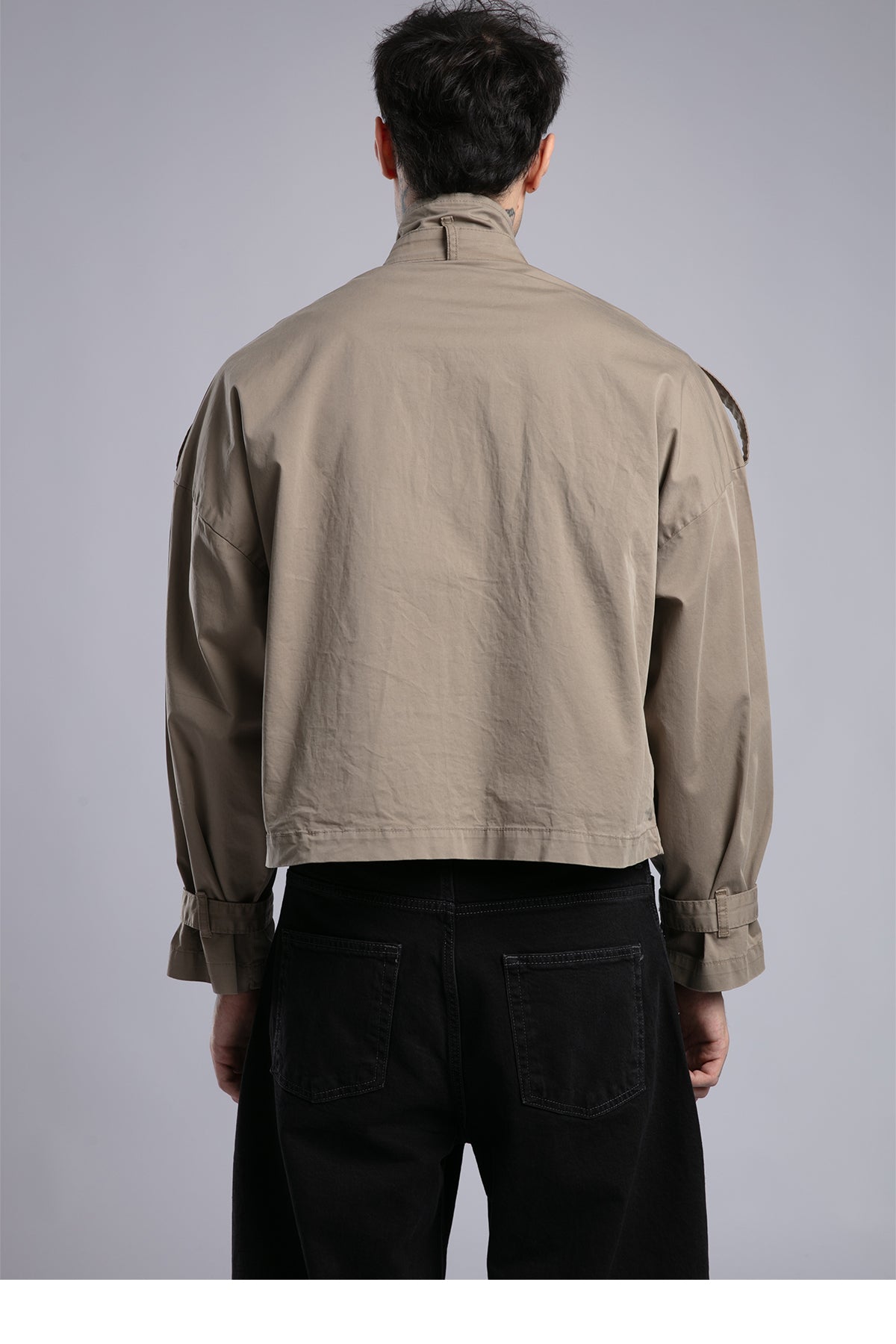 Şerit Detaylı Utility Ceket
