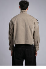 Şerit Detaylı Utility Ceket